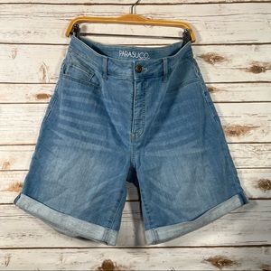 Vintage Y2K Parasuco Denim Jean Light Wash Shorts | Size 12